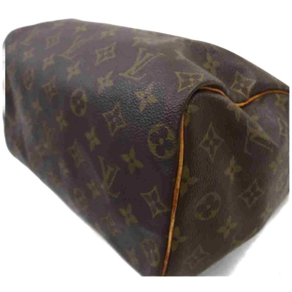 Auth Louis Vuitton Speedy 25 Brown Hand #6408L19 - Picture 6 of 11